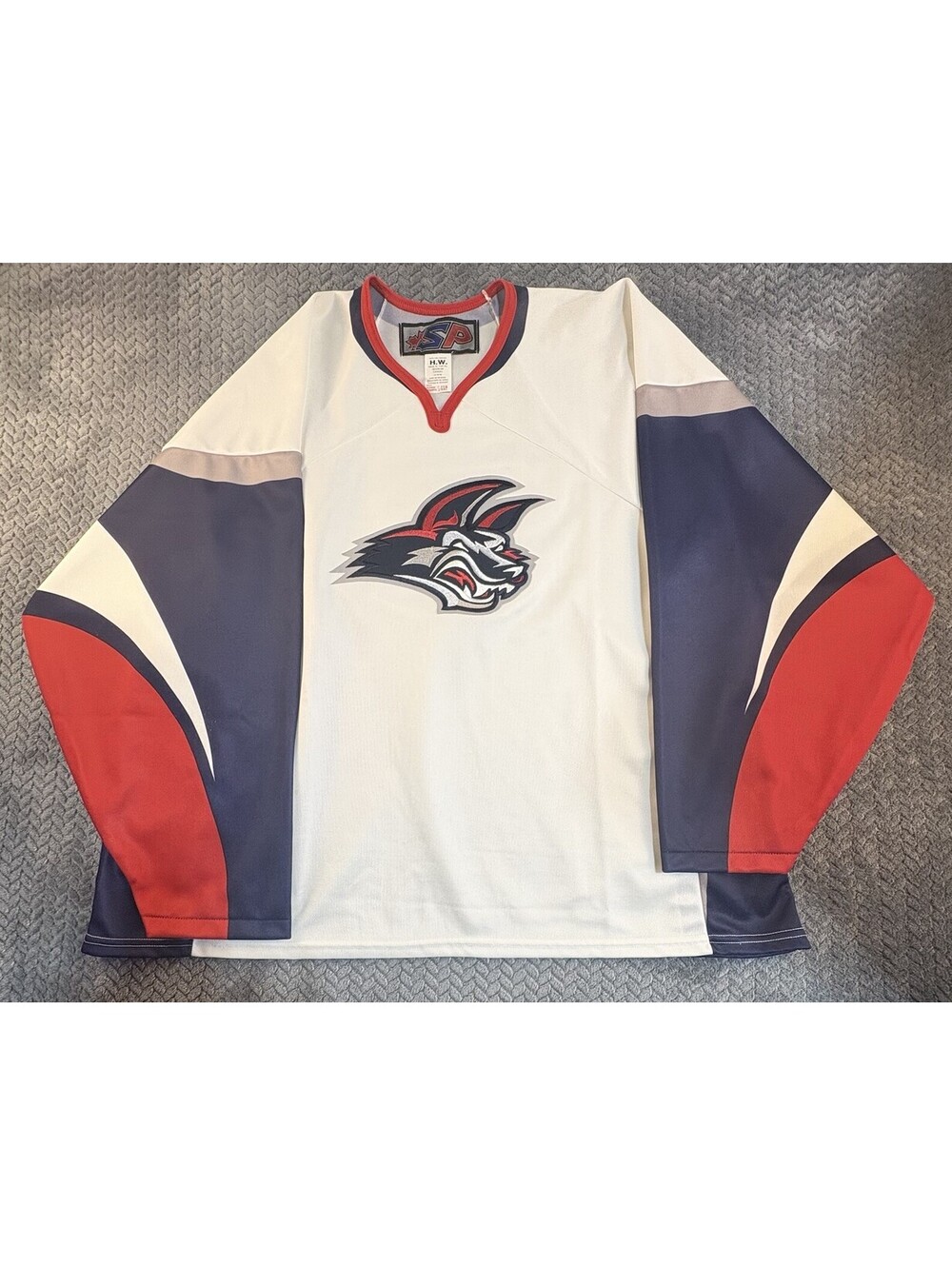Vintage Elmira Jackals UHL ECHL Hockey Jersey Men's Size XXXL White (0183)